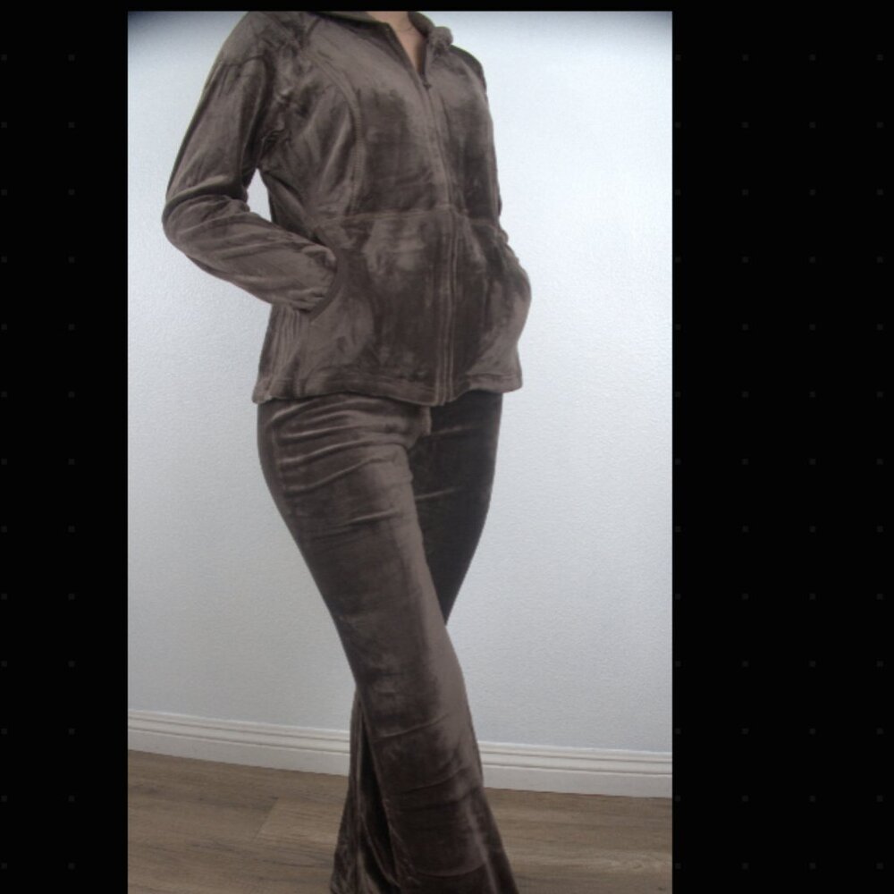 The 90's Velour 2 Piece Flare Track Suit